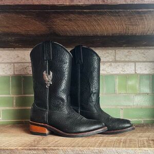 Harley Davidson Black Western Leather Boots